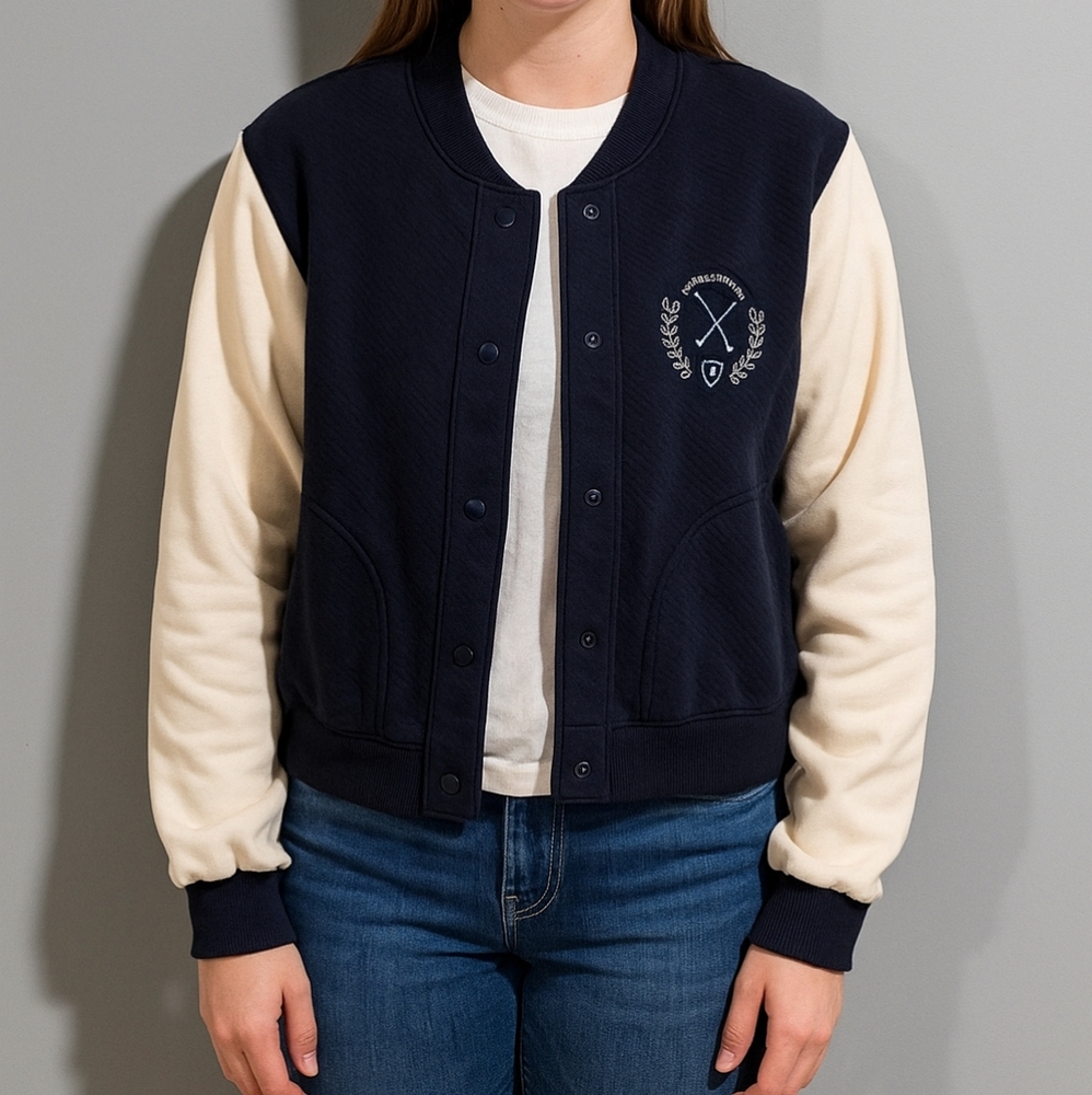Hollister Cozy Varsity Jacket Size XS 90s